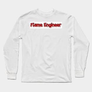 Flame Engineer logo Long Sleeve T-Shirt